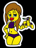 Baked Chica Sticker