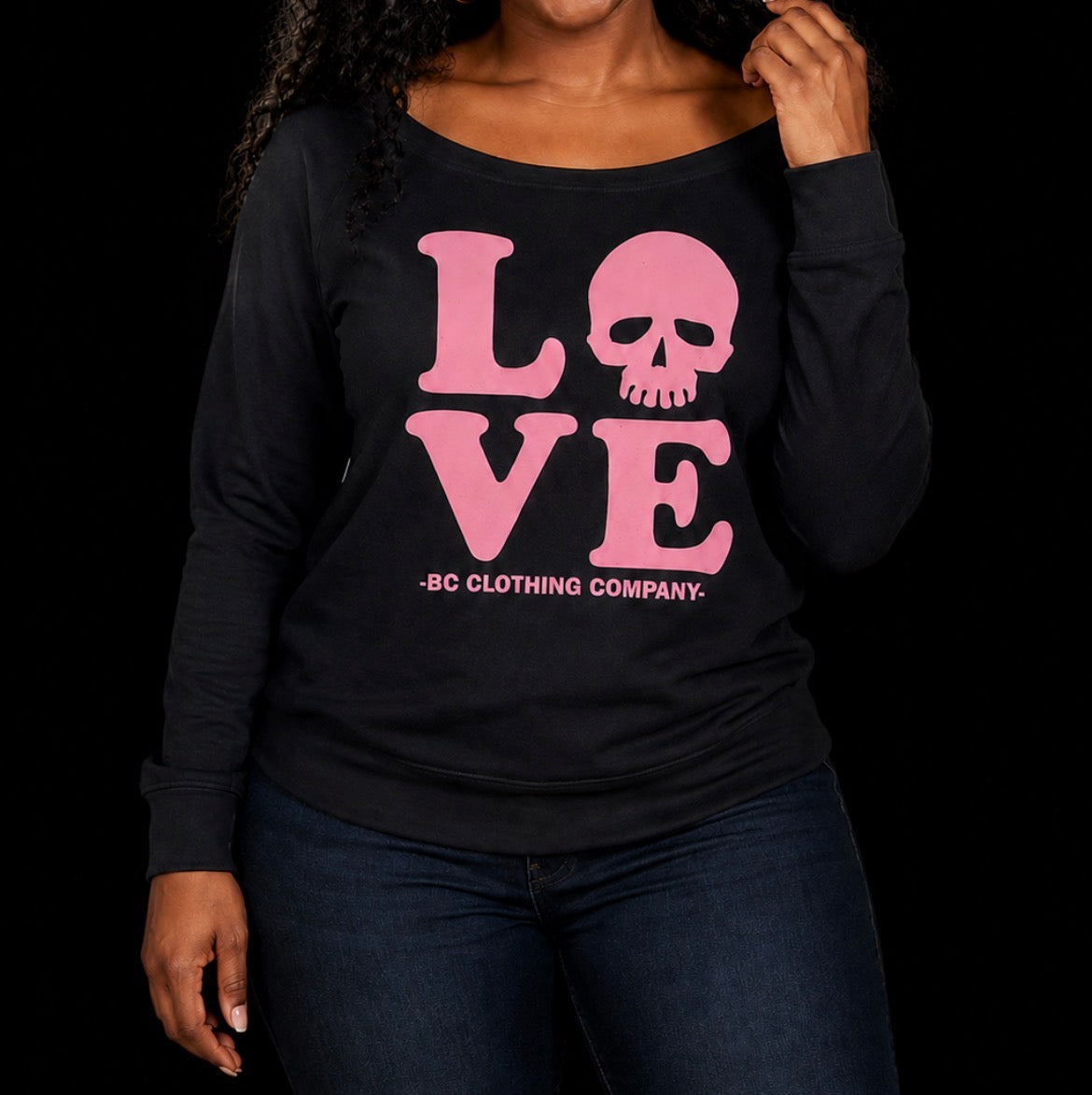 Love Skull Women’s Triblend Sweatshirt